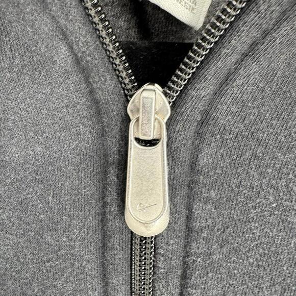 Vintage y2k Nike full zip sweatshirt hoodie black womens medium M sporty - Picture 5 of 8